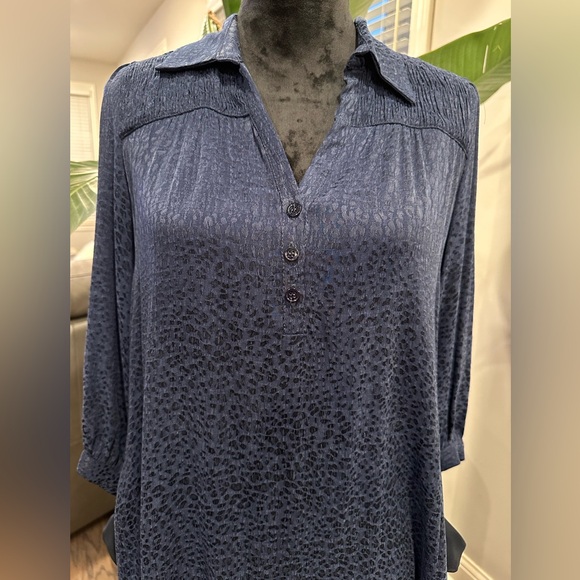 ✨NWT✨ Gerard Darel Blue & Black Cheetah Print Janelle Dress Size 36 (US Size 4) - Picture 14 of 16